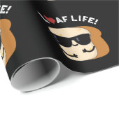 Loaf Life Funny Positive Bread Pun Dark BG Cadeaupapier (Rol Hoek)