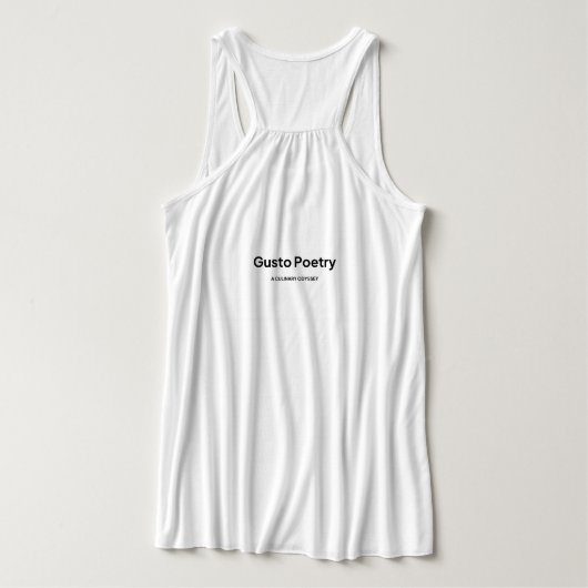 Loaf & Oranje Gusto Poëzie Tanktop (Design achterkant)