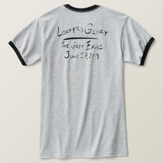 Loafers glory handgeschreven pijlen t-shirt (Design achterkant)