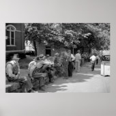 Loafers Wall, Batesville, Arkansas, jaren '30 Poster (Voorkant)