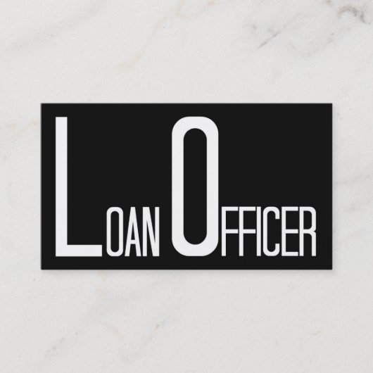 Loan Officer Word Visitekaartje (Voorkant)