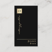 Loan Signing Agent Notaris Public Black and Gold Visitekaartje (Voorkant)