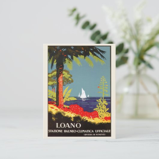  Loano Italy Riviera vintage Briefkaart (Staand voorkant)