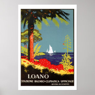 Loano Italy Riviera vintage Poster