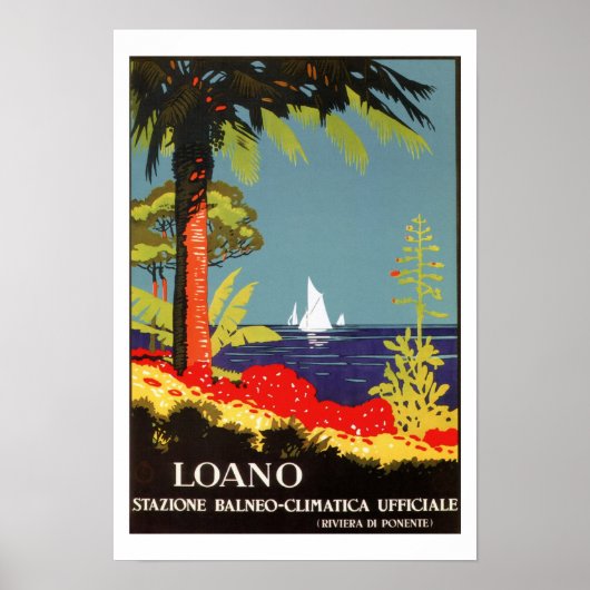 Loano Italy Riviera vintage Poster (Voorkant)