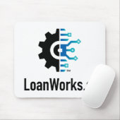 LoanWorks.ai Muismat - Wit (Met muis)