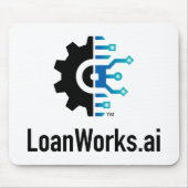 LoanWorks.ai Muismat - Wit (Voorkant)