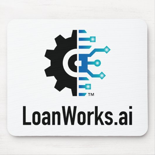 LoanWorks.ai Muismat - Wit (Voorkant)