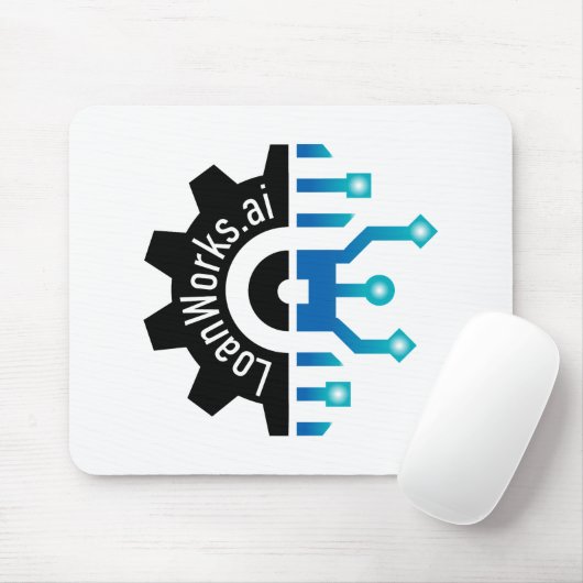 LoanWorks Gear+ Muismat - Wit (Met muis)