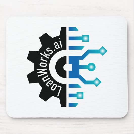 LoanWorks Gear+ Muismat - Wit (Voorkant)