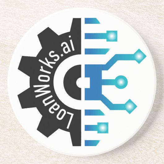 LoanWorks Gear+ Sandstone Onderzetter (Voorkant)