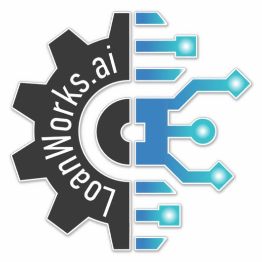 LoanWorks Gear+ - Vinyl Sticker 2.1 (Voorkant)