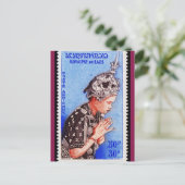 Loatian Postage Post Card Briefkaart (Staand voorkant)