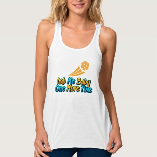 Lob me nog een keer Baby Pickleball Tanktop (Voorkant)