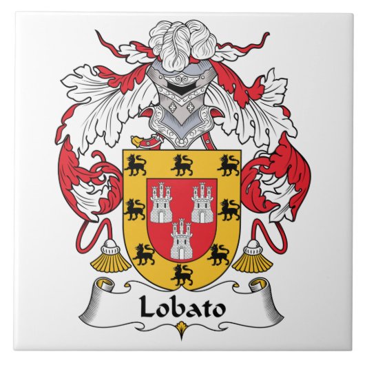 Lobato Family Crest Tegeltje (Voorkant)