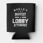 Lobby Attendent Job Title Cadeautje Blikjeskoeler (Voorkant)