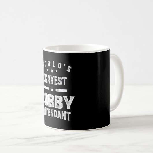 Lobby Attendent Job Title Cadeautje Koffiemok (Voorkant rechts)