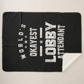 Lobby Attendent Job Title Cadeautje Sherpa Deken (Voorkant (horizontaal))