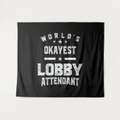 Lobby Attendent Job Title Cadeautje Wandkleed (Voorkant (horizontaal))