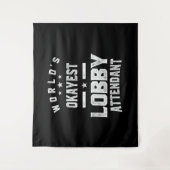 Lobby Attendent Job Title Cadeautje Wandkleed (Voorkant)