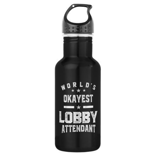 Lobby Attendent Job Title Cadeautje Waterfles (Voorkant)