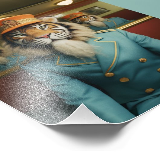 Lobby Tiger Foto Afdruk (Hoek)