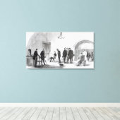 Lobby van het Witte Huis in Washington Canvas Afdruk (Insitu (Houten vloer))