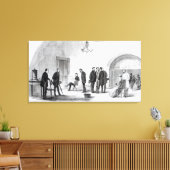 Lobby van het Witte Huis in Washington Canvas Afdruk (Insitu (Woonkamer))