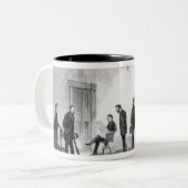 Lobby van het Witte Huis in Washington Tweekleurige Koffiemok (Voorkant links)