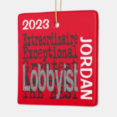 Lobbyist buitengewoon CUSTOM Keramisch Ornament (Links)