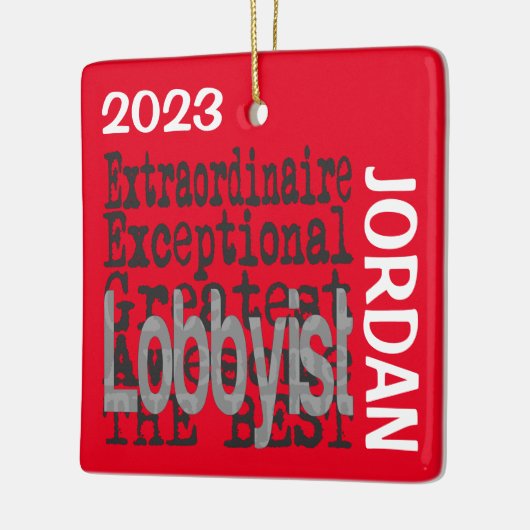 Lobbyist buitengewoon CUSTOM Keramisch Ornament (Links)