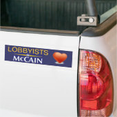 Lobbyisten Heart McCain Bumpersticker (Op Truck)