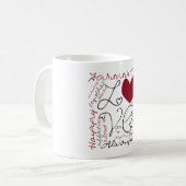 Lobe Collage - Kleur wijzigen Koffiemok (Voorkant links)