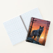 Lobo al Atardecer Notitieboek (Binnen)
