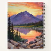 Lobo al Atardecer Notitieboek (Achterkant)