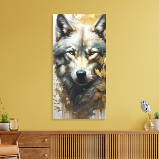 Lobo Canvas Afdruk (Insitu (Woonkamer))