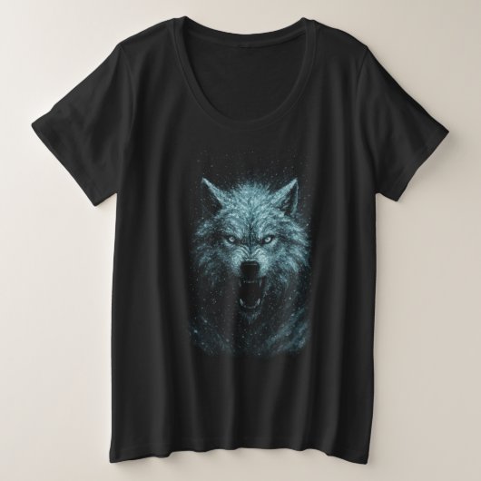 Lobo de nieve grote maat t-shirt (Design voorkant)
