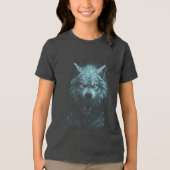 Lobo de nieve Tri-Blend shirt (Voorkant)