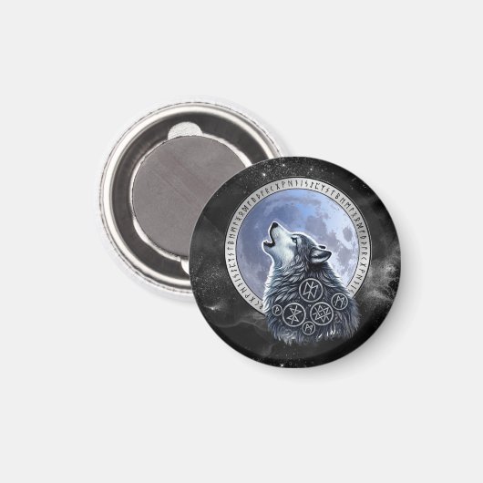 Lobo de Odín Magneet (Voorkant / Achterkant)