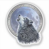 Lobo de Odín Sticker (Voorkant)