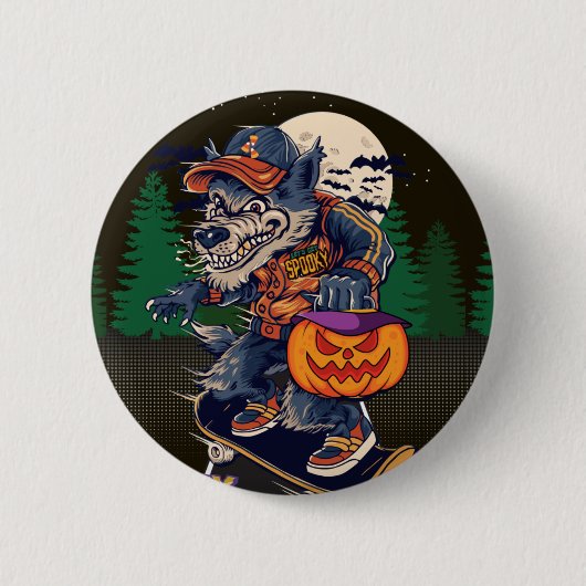 LOBO EN HALLOWEEN BUTTON (Voorkant)