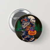 LOBO EN HALLOWEEN BUTTON (Voorkant /achterkant)