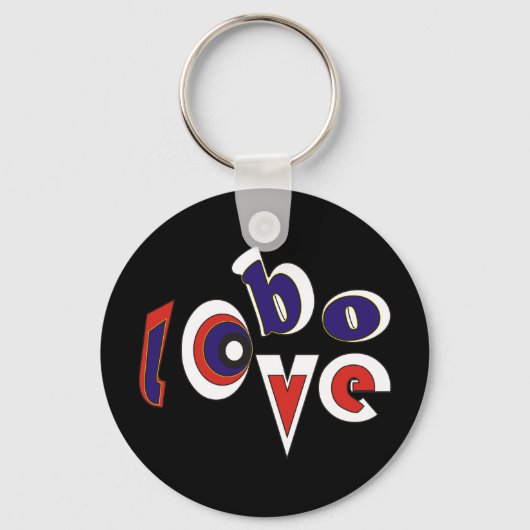 Lobo-liefde Sleutelhanger (Voorkant)
