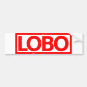 Lobo Stamp Bumpersticker (Voorkant)