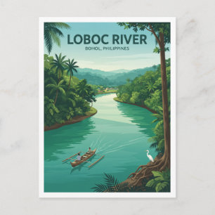 Loboc-rivier Filipijnen Souvenir Briefkaart