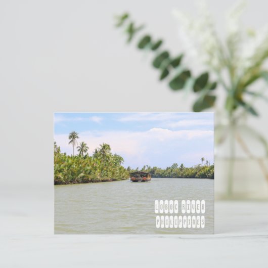 Loboc rivier in Bohol Briefkaart (Staand voorkant)