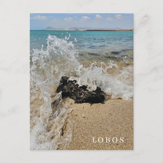 Lobos Island strand uitzicht briefkaart (Voorkant)