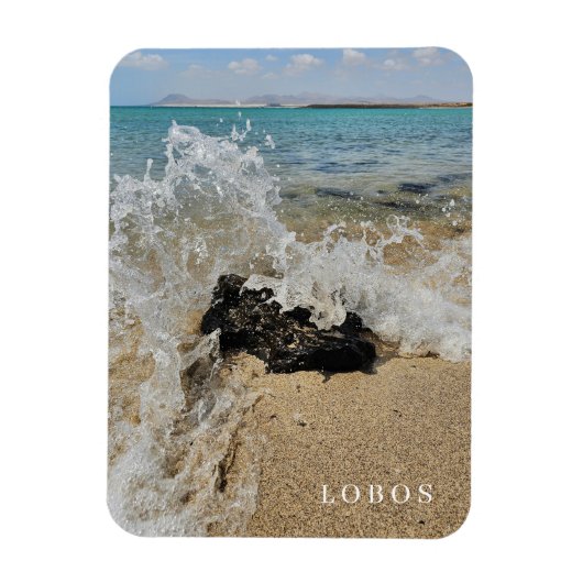 Lobos Island strand uitzicht koelkastmagneet Magneet (Verticaal)