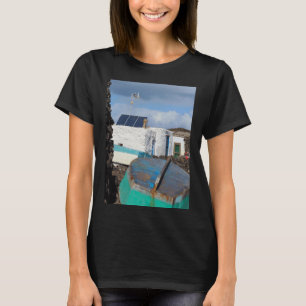 Lobos Island Vist Cottages Vertical Sticker T-shirt