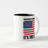 Lobotomie voor republikeinen tweekleurige koffiemok (Voorkant rechts)